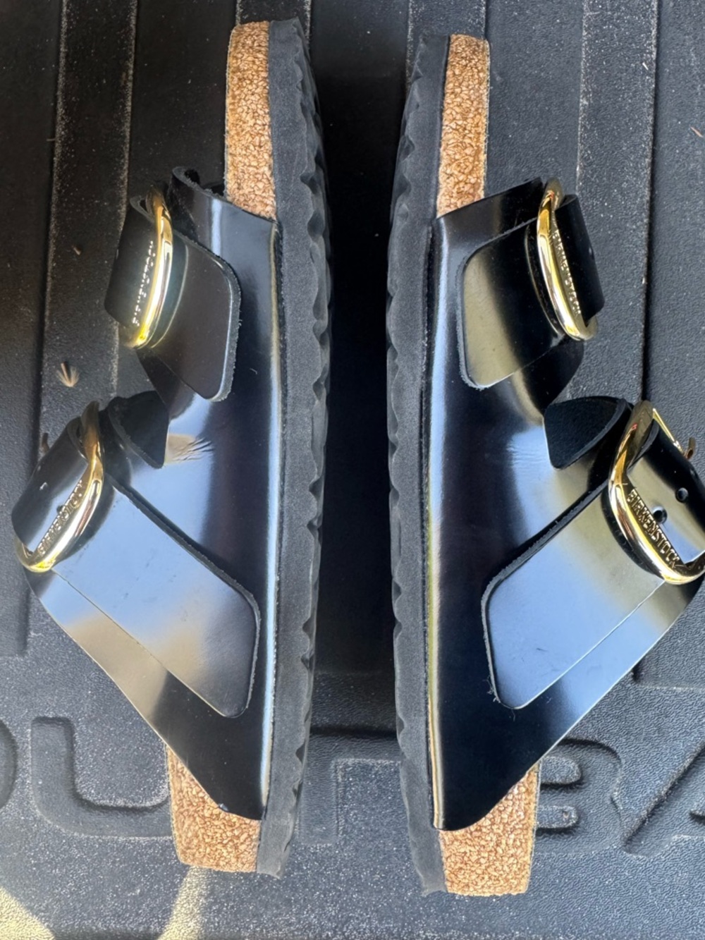 Birkenstock Adult Arizona Big Buckle Sandal - 39 - High Shine Black - Picture 7 of 9
